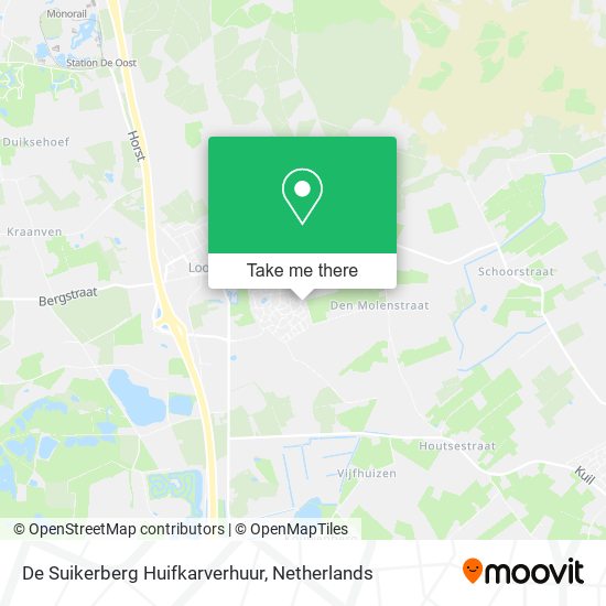 De Suikerberg Huifkarverhuur map