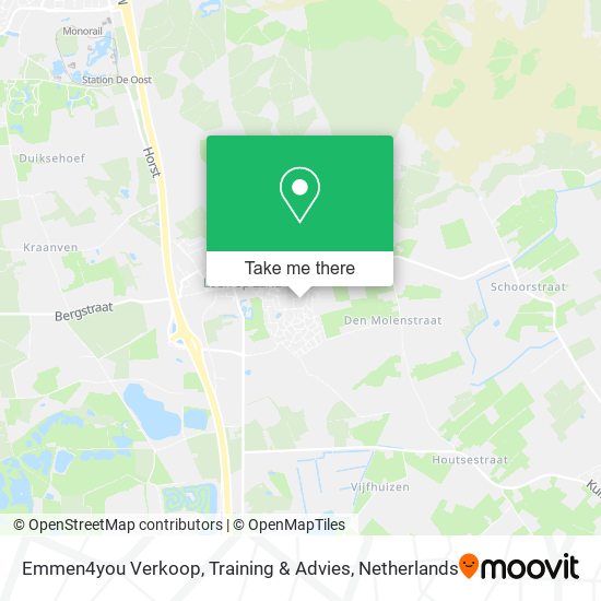 Emmen4you Verkoop, Training & Advies Karte