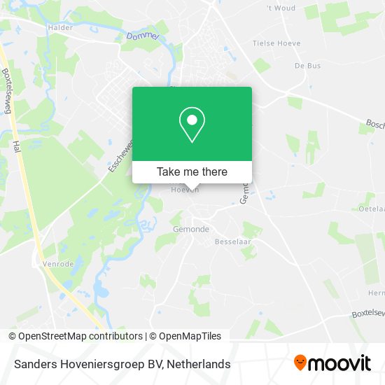 Sanders Hoveniersgroep BV map