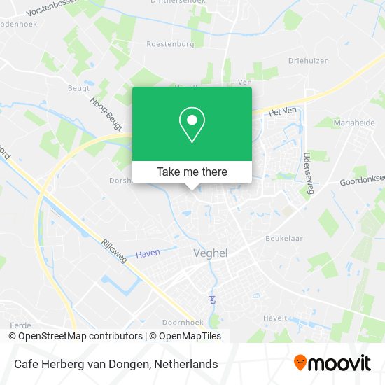 Cafe Herberg van Dongen map