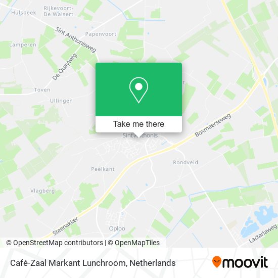 Café-Zaal Markant Lunchroom map