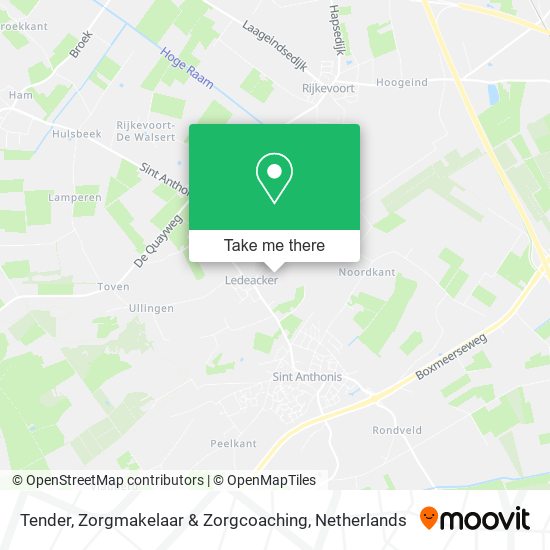 Tender, Zorgmakelaar & Zorgcoaching map