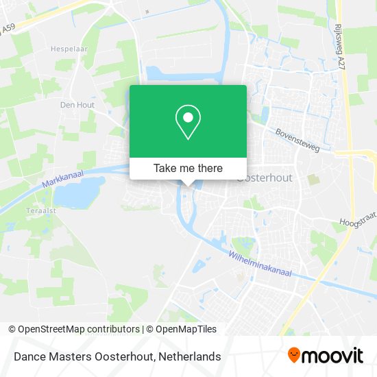 Dance Masters Oosterhout map