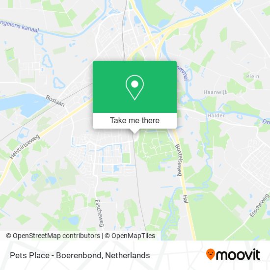 Pets Place - Boerenbond map