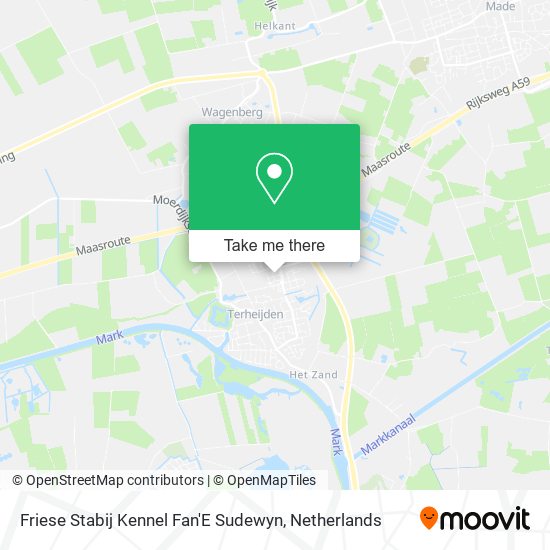 Friese Stabij Kennel Fan'E Sudewyn map