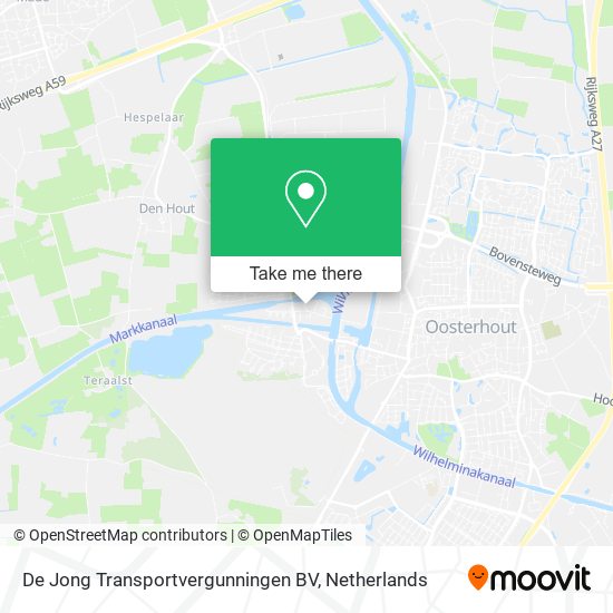 De Jong Transportvergunningen BV map