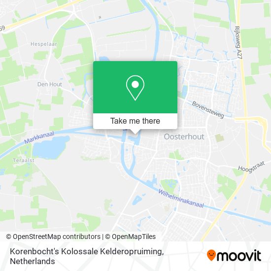 Korenbocht's Kolossale Kelderopruiming Karte