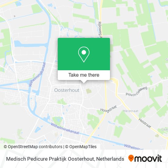 Medisch Pedicure Praktijk Oosterhout map
