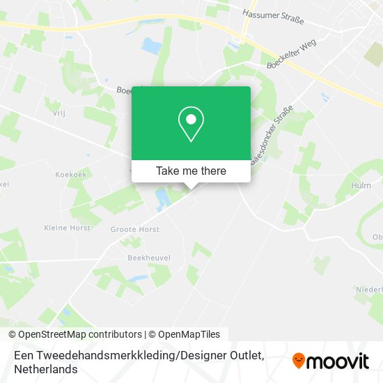 Een Tweedehandsmerkkleding / Designer Outlet map
