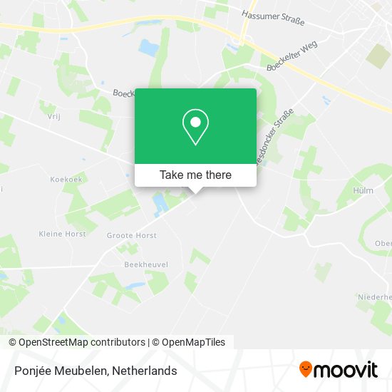 Ponjée Meubelen map