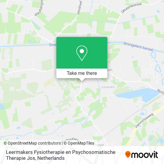 Leermakers Fysiotherapie en Psychosomatische Therapie Jos map