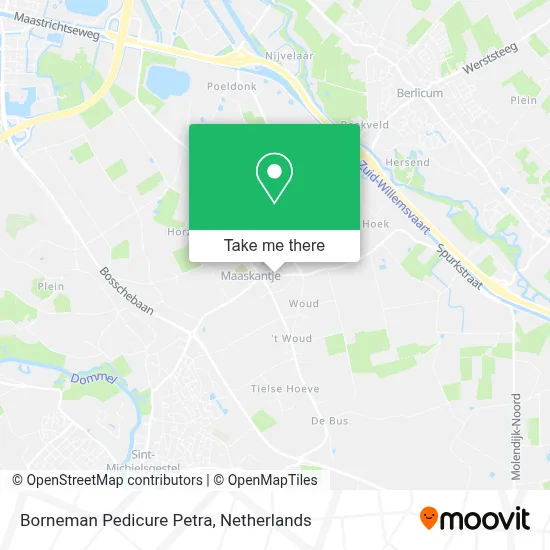Borneman Pedicure Petra map