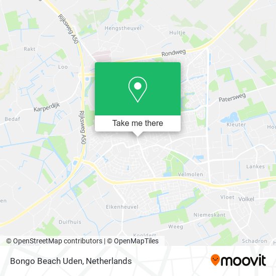 Bongo Beach Uden map