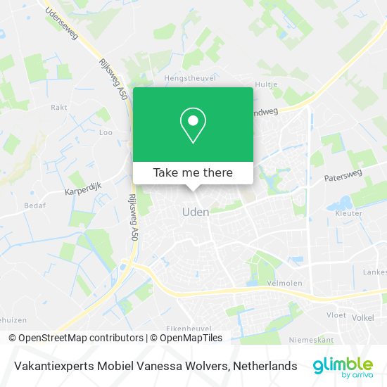 Vakantiexperts Mobiel Vanessa Wolvers Karte