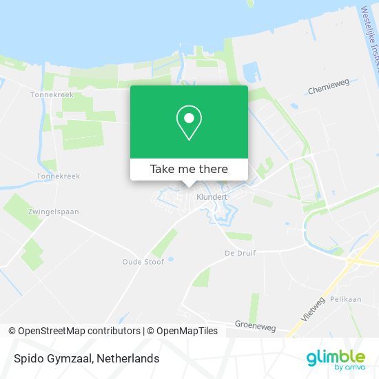 Spido Gymzaal Karte