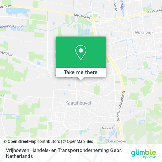 Vrijhoeven Handels- en Transportonderneming Gebr Karte