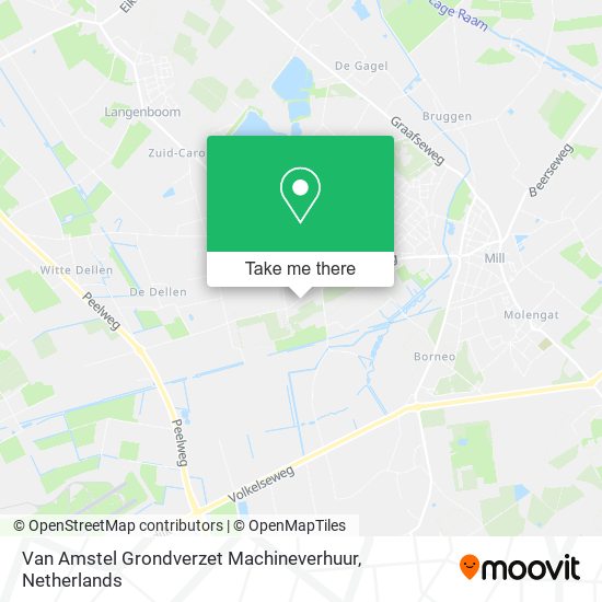 Van Amstel Grondverzet Machineverhuur map