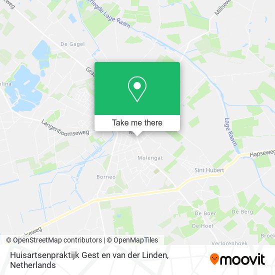 Huisartsenpraktijk Gest en van der Linden map