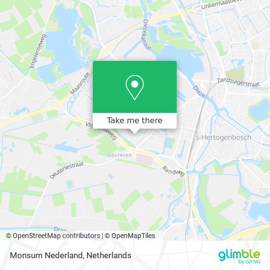 Monsum Nederland map