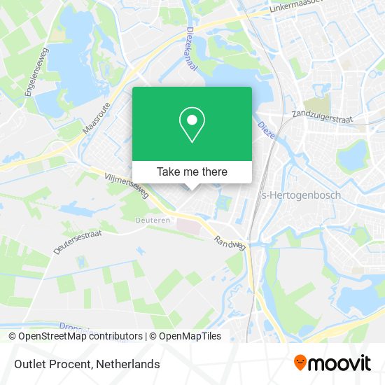 Outlet Procent map