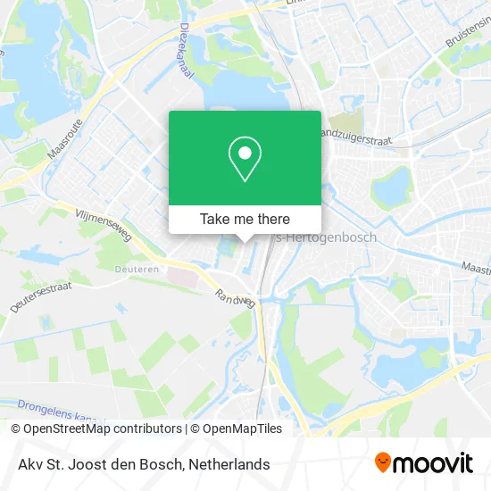 Akv St. Joost den Bosch map