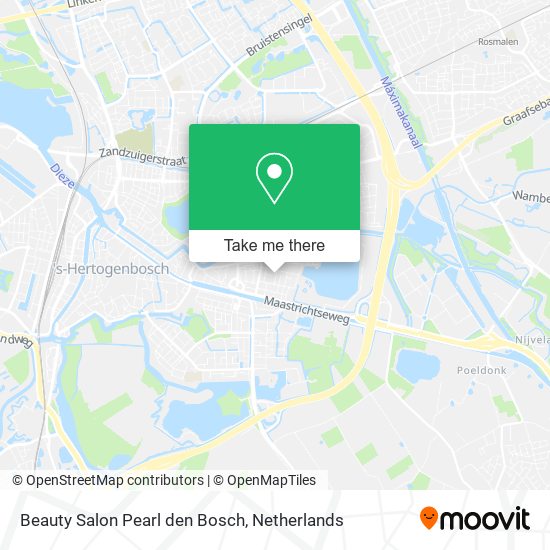 Beauty Salon Pearl den Bosch map