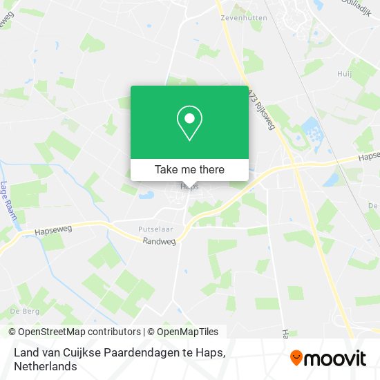 Land van Cuijkse Paardendagen te Haps map