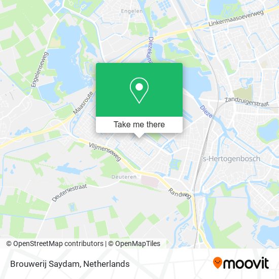 Brouwerij Saydam map