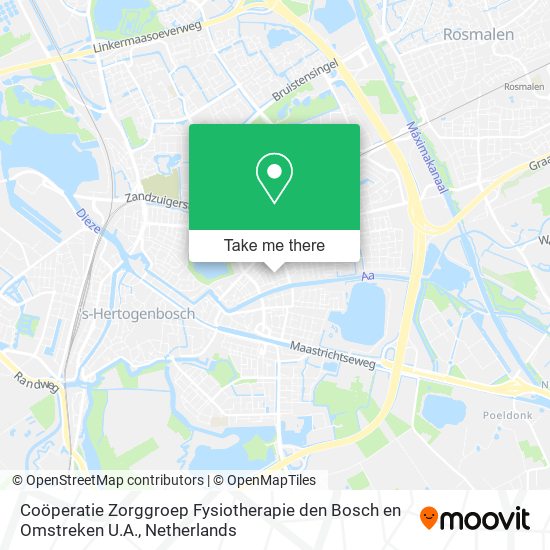 Coöperatie Zorggroep Fysiotherapie den Bosch en Omstreken U.A. Karte