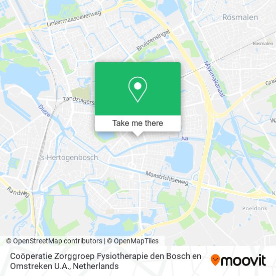 Coöperatie Zorggroep Fysiotherapie den Bosch en Omstreken U.A. map