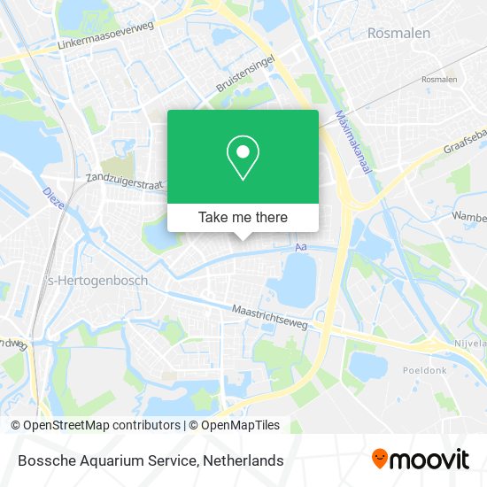 Bossche Aquarium Service map