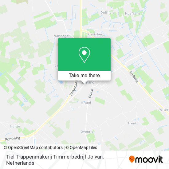 Tiel Trappenmakerij Timmerbedrijf Jo van map