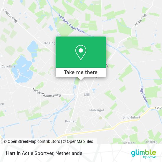 Hart in Actie Sportver map