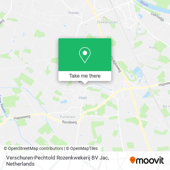 Verschuren-Pechtold Rozenkwekerij BV Jac map