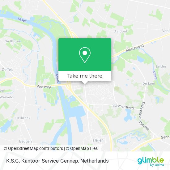 K.S.G. Kantoor-Service-Gennep map