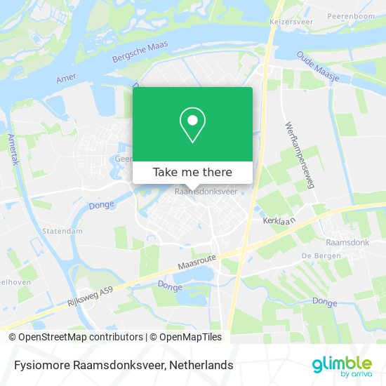 Fysiomore Raamsdonksveer map