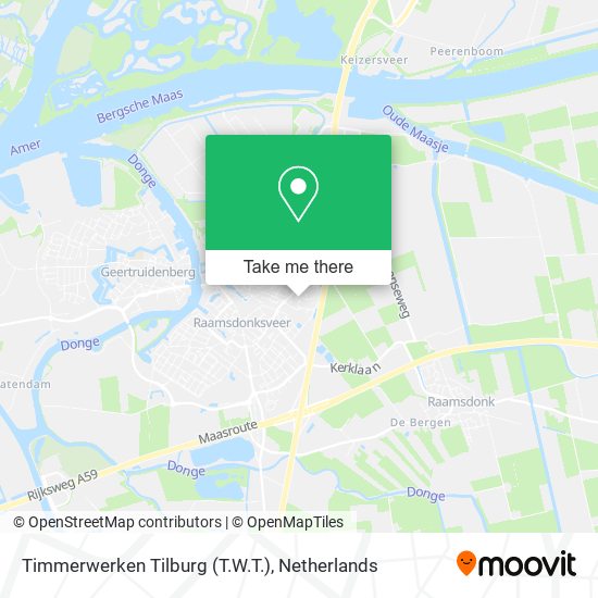 Timmerwerken Tilburg (T.W.T.) map