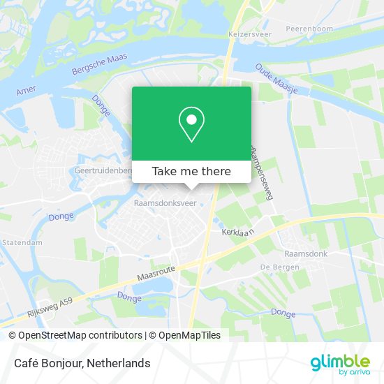 Café Bonjour map