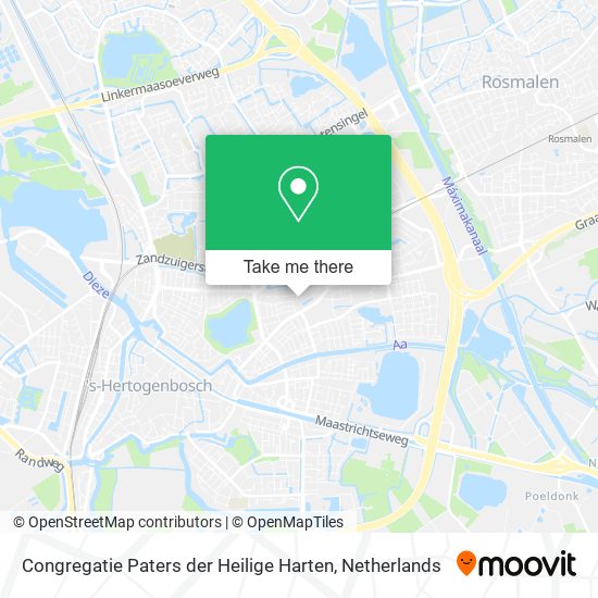 Congregatie Paters der Heilige Harten map