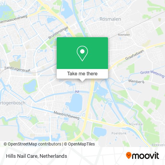 Hills Nail Care map