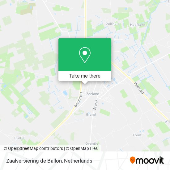 Zaalversiering de Ballon Karte