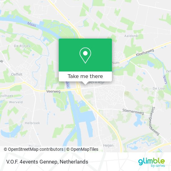V.O.F. 4events Gennep map