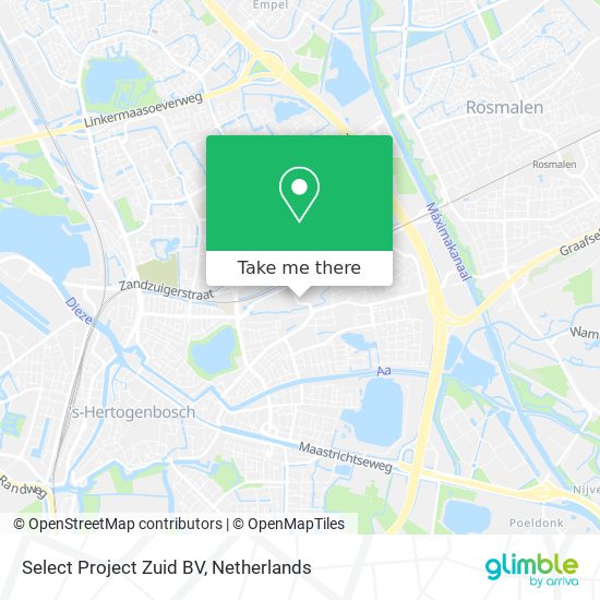 Select Project Zuid BV map