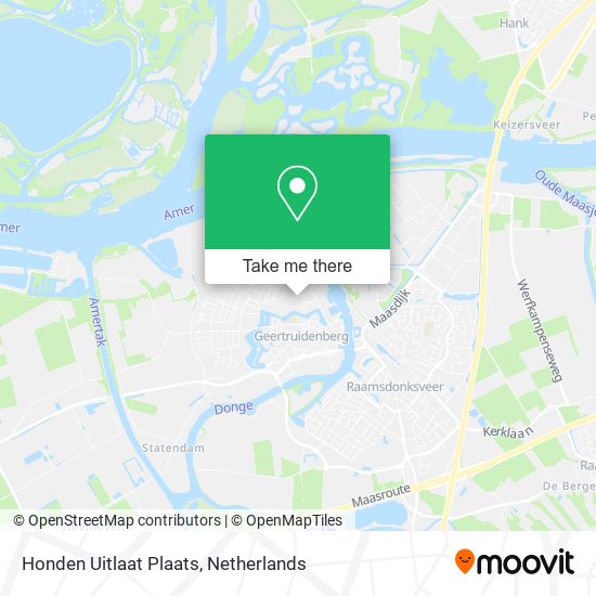 Honden Uitlaat Plaats map