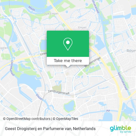 Geest Drogisterij en Parfumerie van map