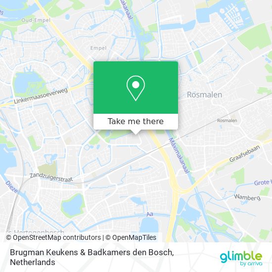 Brugman Keukens & Badkamers den Bosch Karte