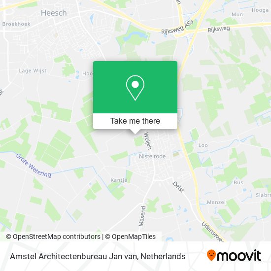Amstel Architectenbureau Jan van map