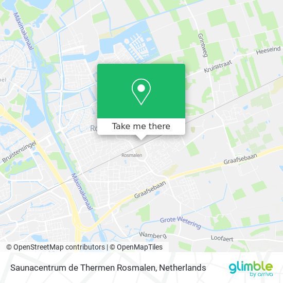 Saunacentrum de Thermen Rosmalen Karte