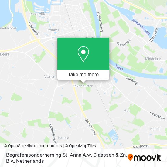 Begrafenisonderneming St. Anna A.w. Claassen & Zn. B.v. map