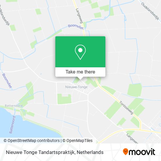 Nieuwe Tonge Tandartspraktijk map